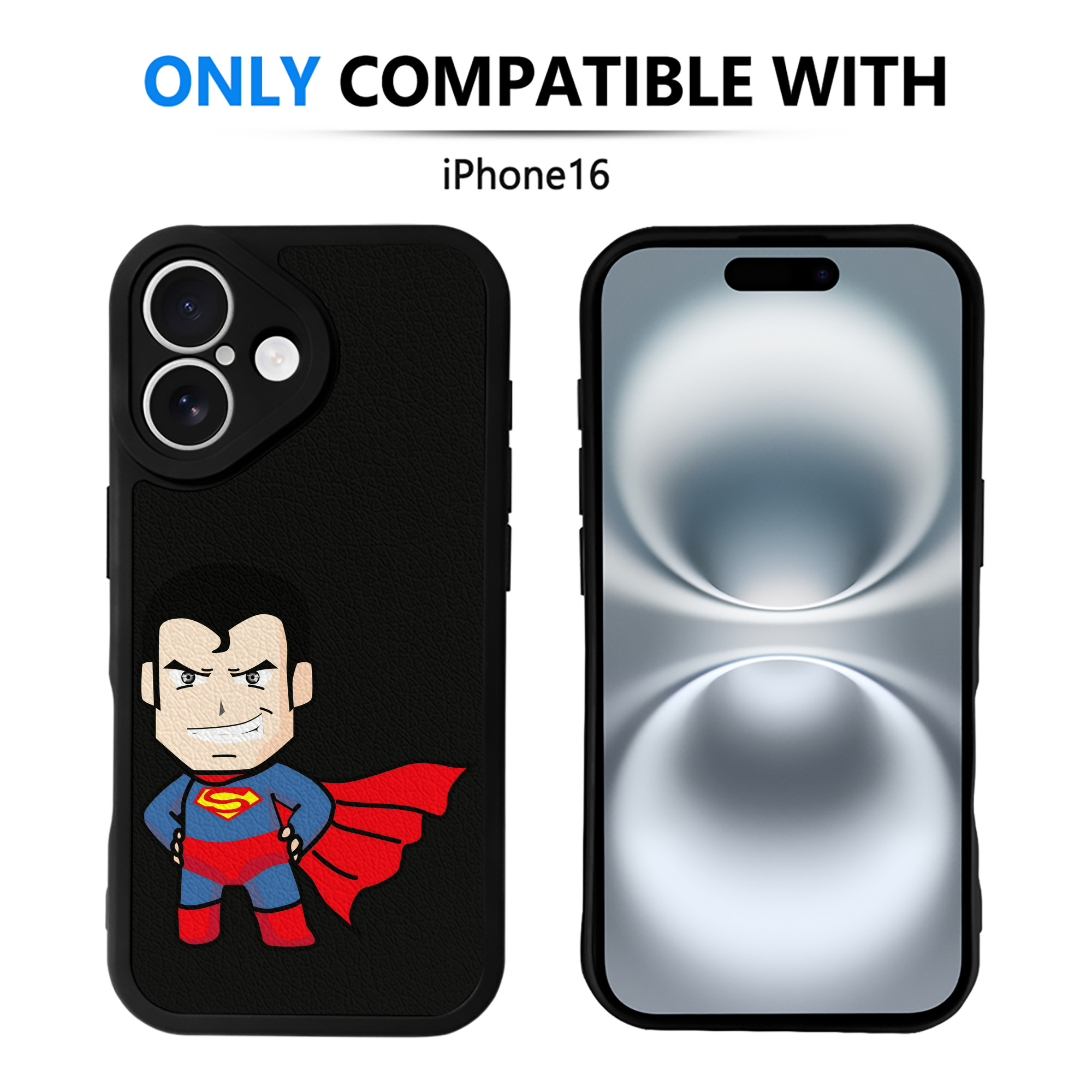 （画像用） アベンジャーズ The Avengers 【iPhone 16シリーズ対応】シリコンスマホケース（レザー調） 材質：シリコン